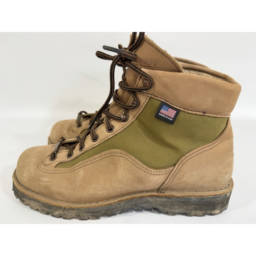 Mens Danner Lt II 6" Brown Boots 33000 Size 9 D Made In USA Goretex Leather